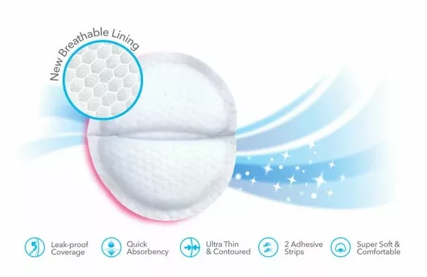 Pigeon Breast Pads Comfy Feel 50 Pieces